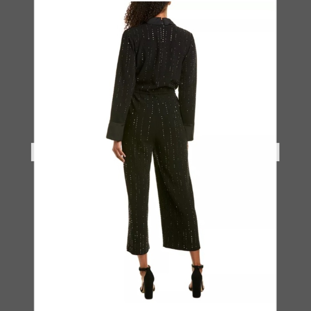 Trina Turk Celebration blk beaded jumpsuit sz 4 ๐ - Picture 2 of 11